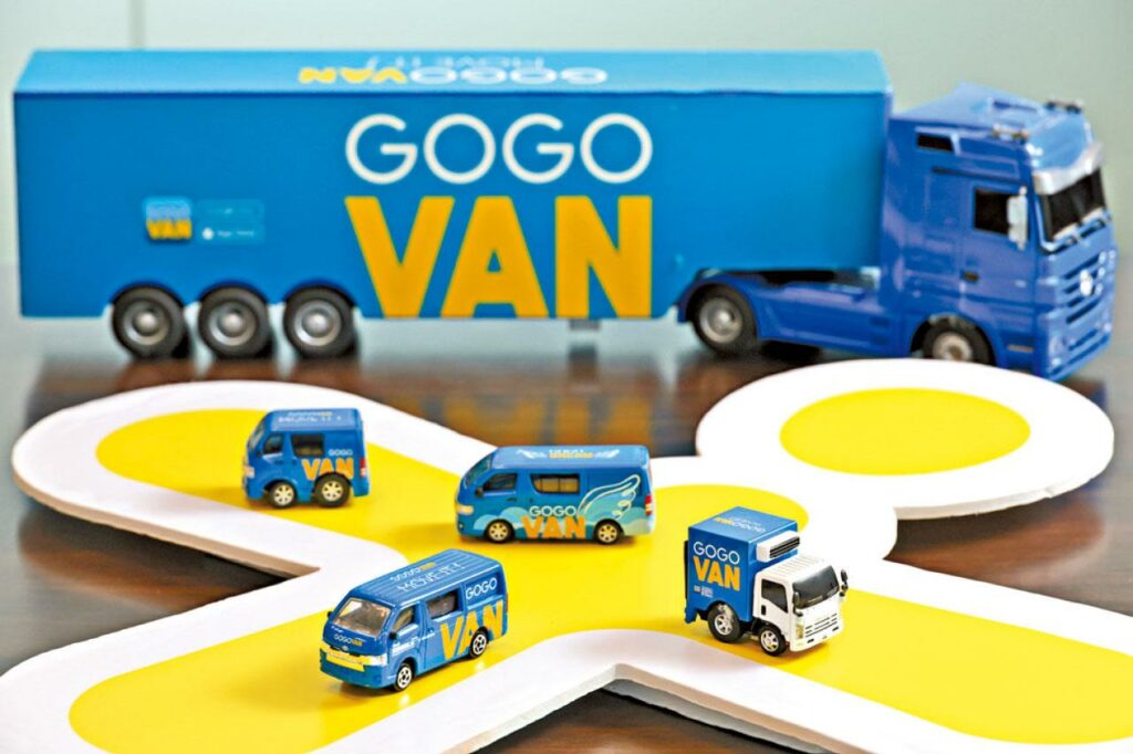 GoGoX's freight services cover a range of vehicles, from various cargo vans to 16-ton heavy trucks.