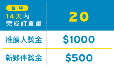 GOGOX 台中推薦夥伴獎勵