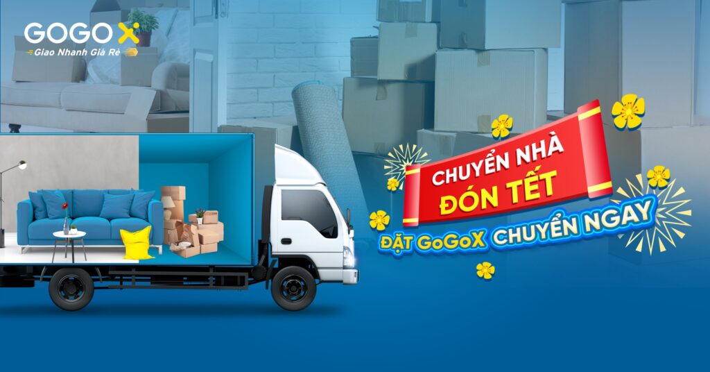 Dịch vụ chuyển nhà xe ba gác, taxi tải, xe tải - GoGoX