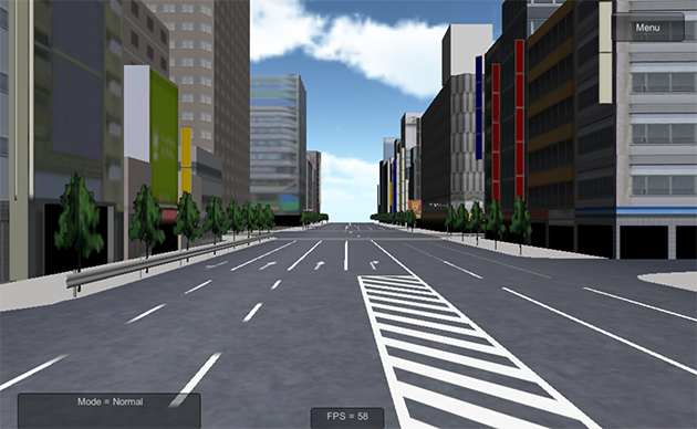 3Dの街を自由に探検してみよう!