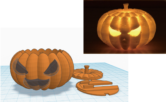 【通塾生限定】3Dプリンタでかぼちゃのミニランプをつくろう!