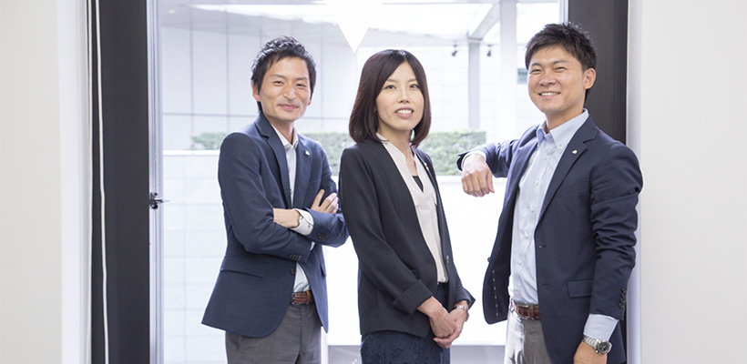 セントスタッフ株式会社 中川 様(左)・野尻 様(中央)・大類 様(右)