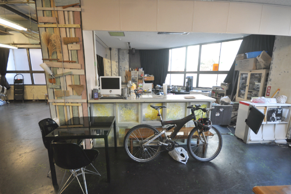 コワーキングスペースの受付