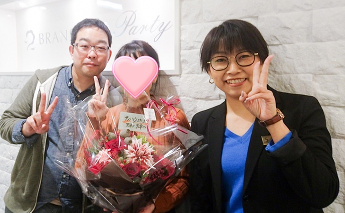 福江さん、お相手様と加藤さん