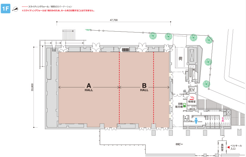 ベルサール新宿グランド　フロアレイアウト