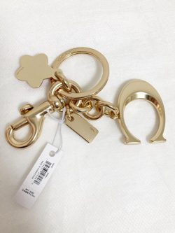 買取実績【COACHコーチ キーリング シグネチャー バッグ チャーム 