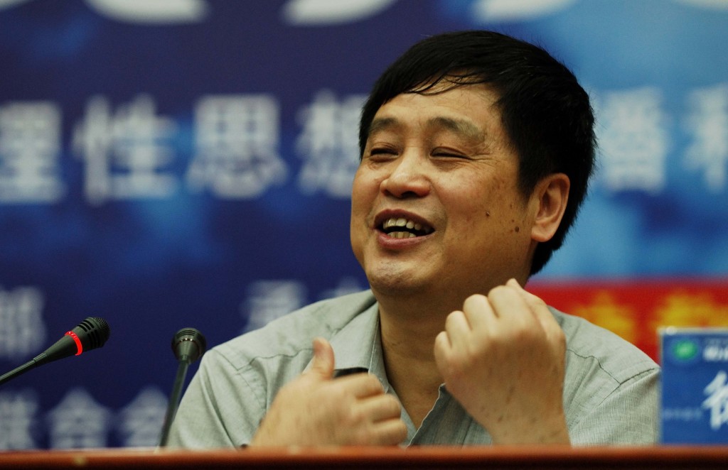 二00八年五月，徐友渔对广州市民作演讲