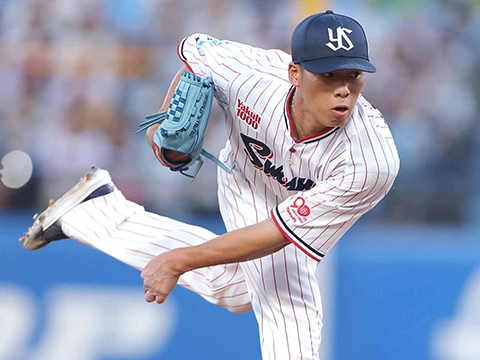 山野投手が6回2失点で試合を作る