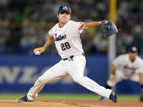 松本健投手が併殺打に打ち取る好リリーフ
