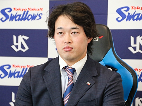 濱田選手「とにかく打つことに集中してやっていきたい」