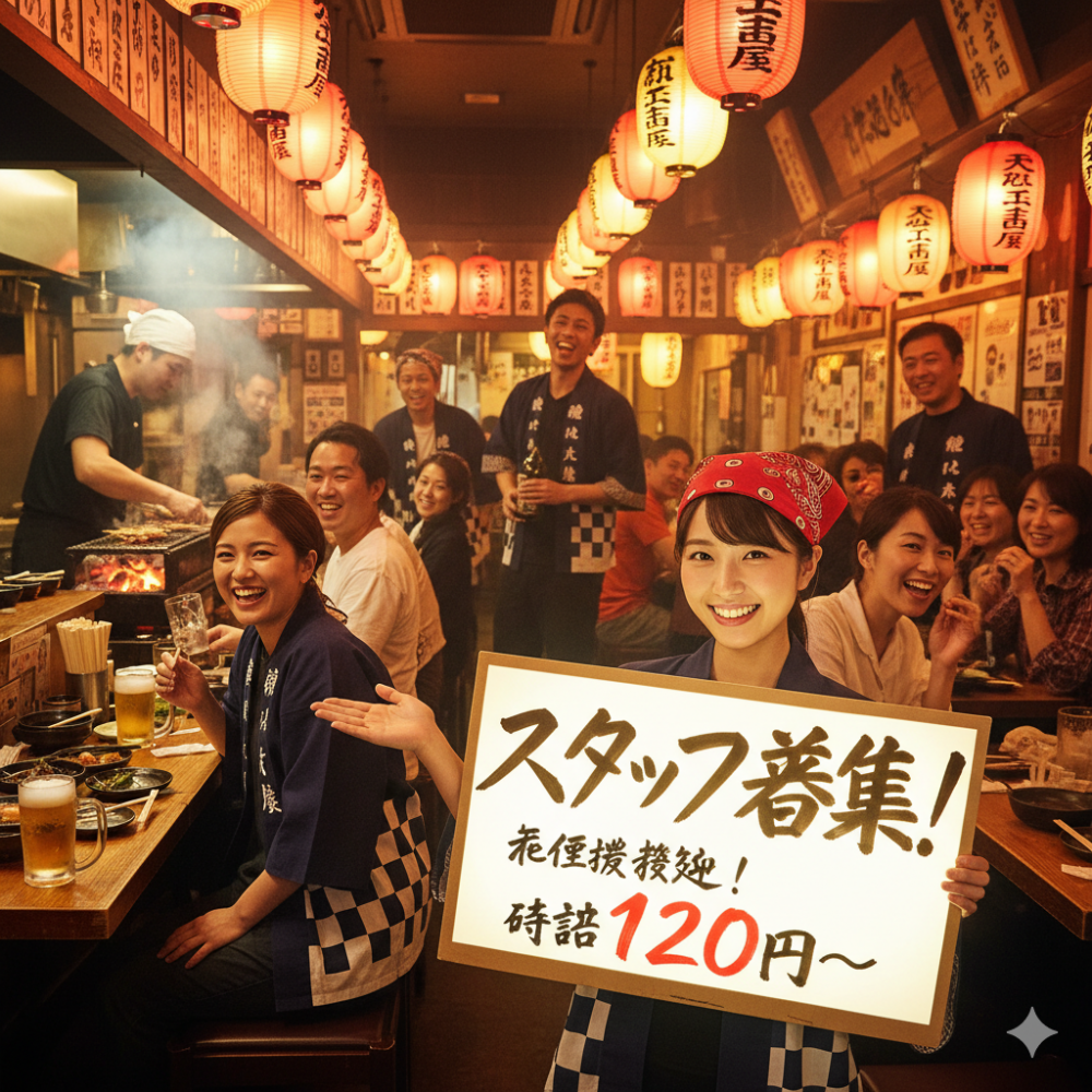 居酒屋ホールスタッフ - 飲食店サンプル店舗1