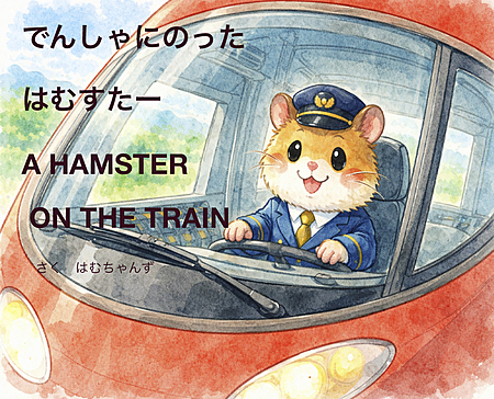 でんしゃにのったはむすたー