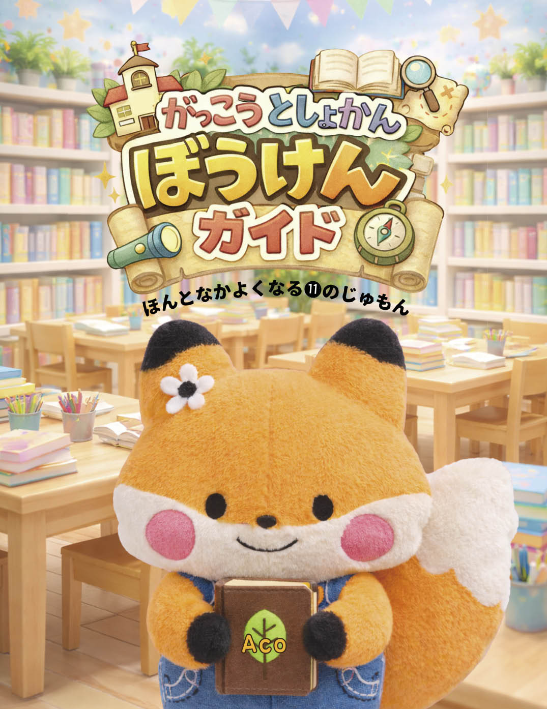 がっこうとしょかんぼうけんガイド ほんとなかよくなる⓫のじゅもん