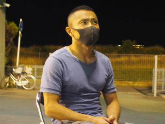 戦い終わって写真