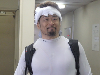 戦い終わって写真