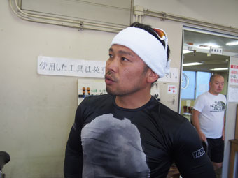 戦い終わって写真