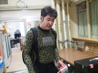 戦い終わって写真
