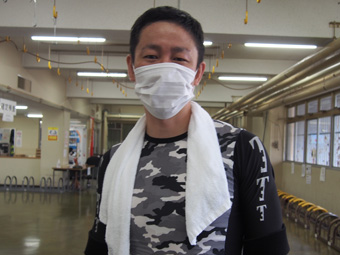 戦い終わって写真