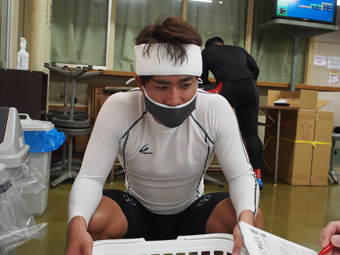 戦い終わって写真