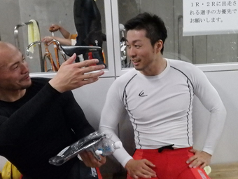 戦い終わって写真