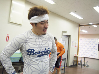 戦い終わって写真