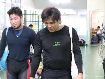 戦い終わって写真