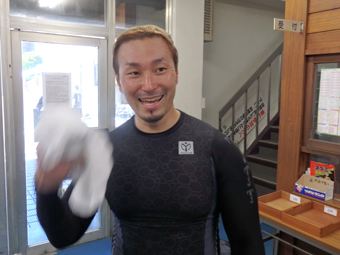 戦い終わって写真