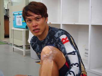 戦い終わって写真