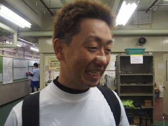 戦い終わって写真