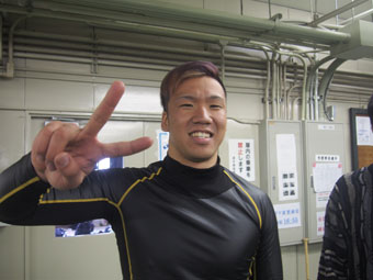 戦い終わって写真