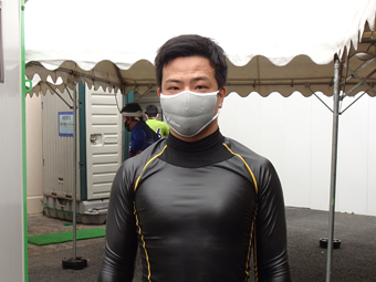 戦い終わって写真