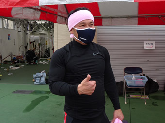 戦い終わって写真