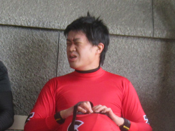 戦い終わって写真