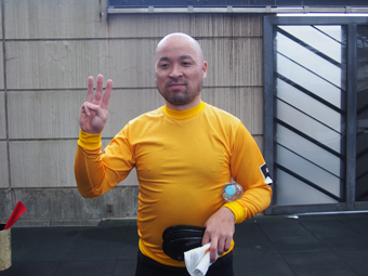 戦い終わって写真