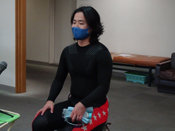 戦い終わって写真