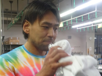 戦い終わって写真