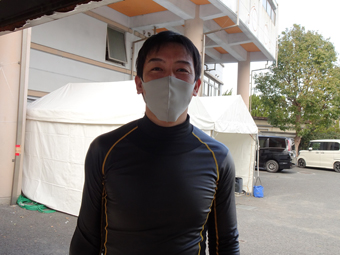 戦い終わって写真