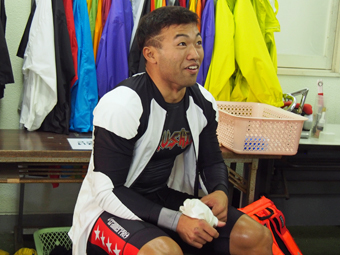 戦い終わって写真