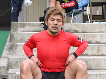 戦い終わって写真