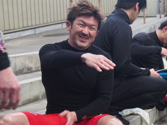 戦い終わって写真