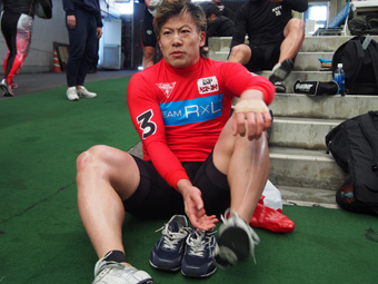戦い終わって写真