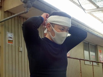 戦い終わって写真