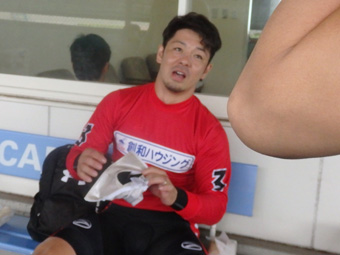 戦い終わって写真