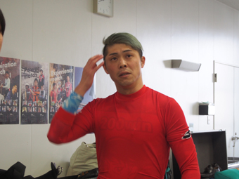 戦い終わって写真