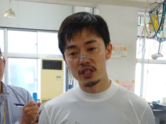 戦い終わって写真