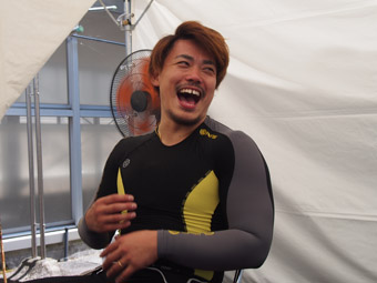 戦い終わって写真