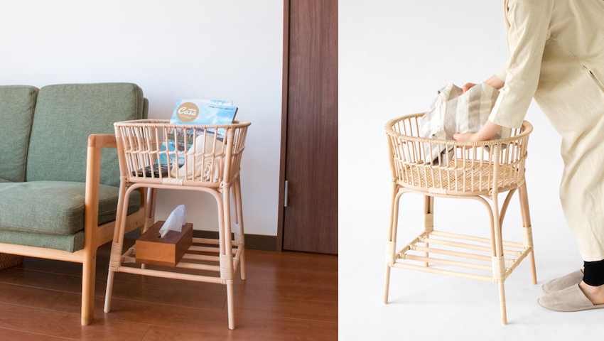 スタッフ愛用品】ツルヤ商店・藤脚付きかご愛用者が語る「使いやすさ