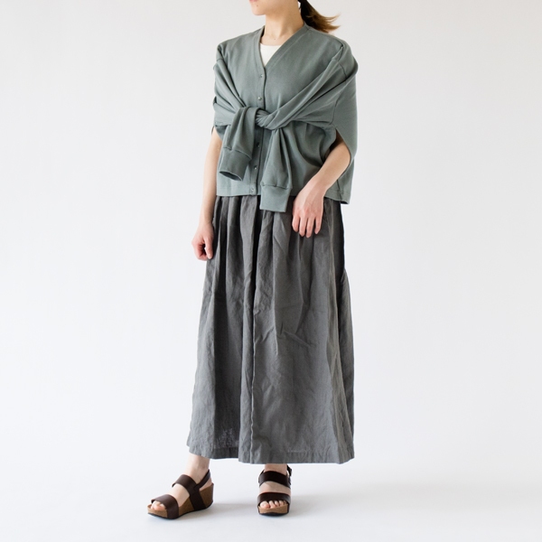 2WAYトルファンサイロフライスカーディガン(SMOKE BLUE)