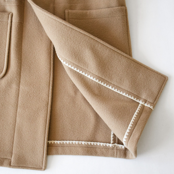 【別注】ハマグリコート BEIGE-BROWN （ダッフルコート）