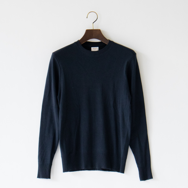 クルーネックL/S (Navy Notte)